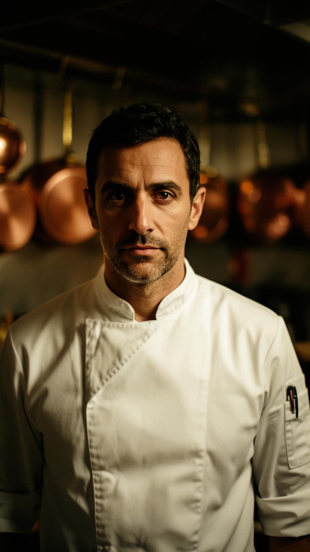 Ritratto dello chef Alessio Tagliaferri